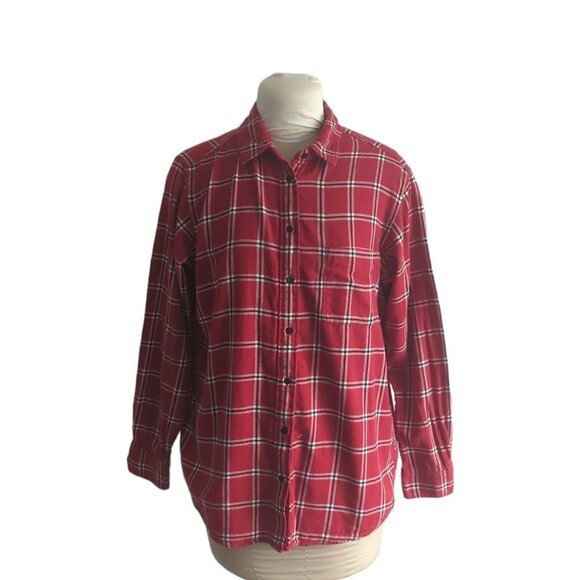 Uniqlo Flannel Checked Long Sleeve Shirt - Picture 1 of 4